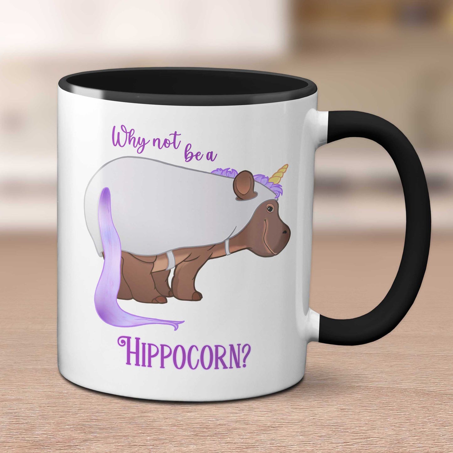 Dash the Hippocorn Mug in two sizes