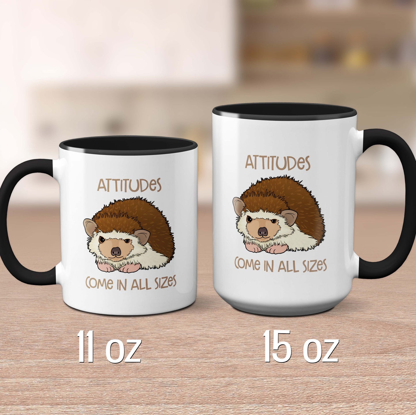 Hedgehog Attitude Mug in two sizes