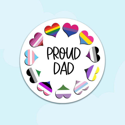 Proud Dad Vinyl Sticker