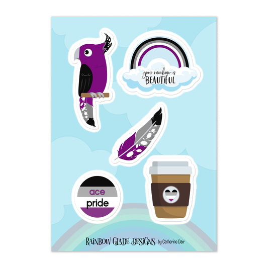 Asexual Pride Sticker Collection