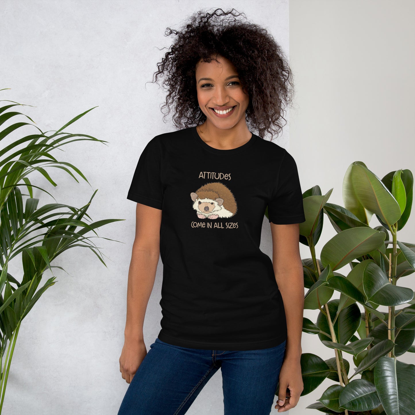 Hedgehog Attitude Unisex t-shirt