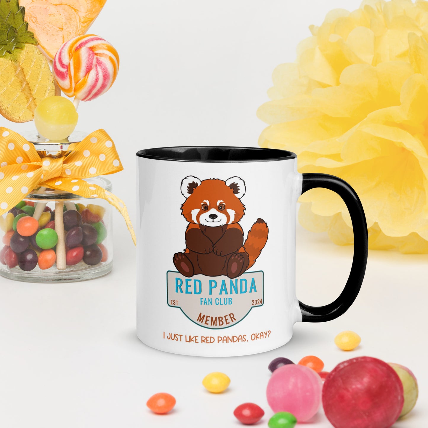 Red Panda Fan Club Mug in two sizes