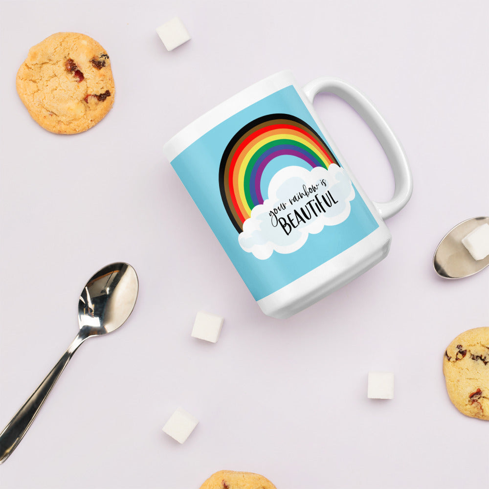 POC Pride Rainbow Mug with Optional Personalization
